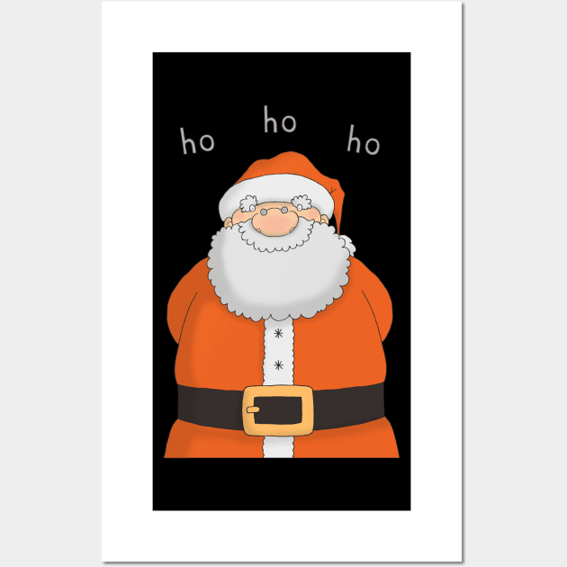 Santa Ho Ho Ho Wall Art by CarlBatterbee